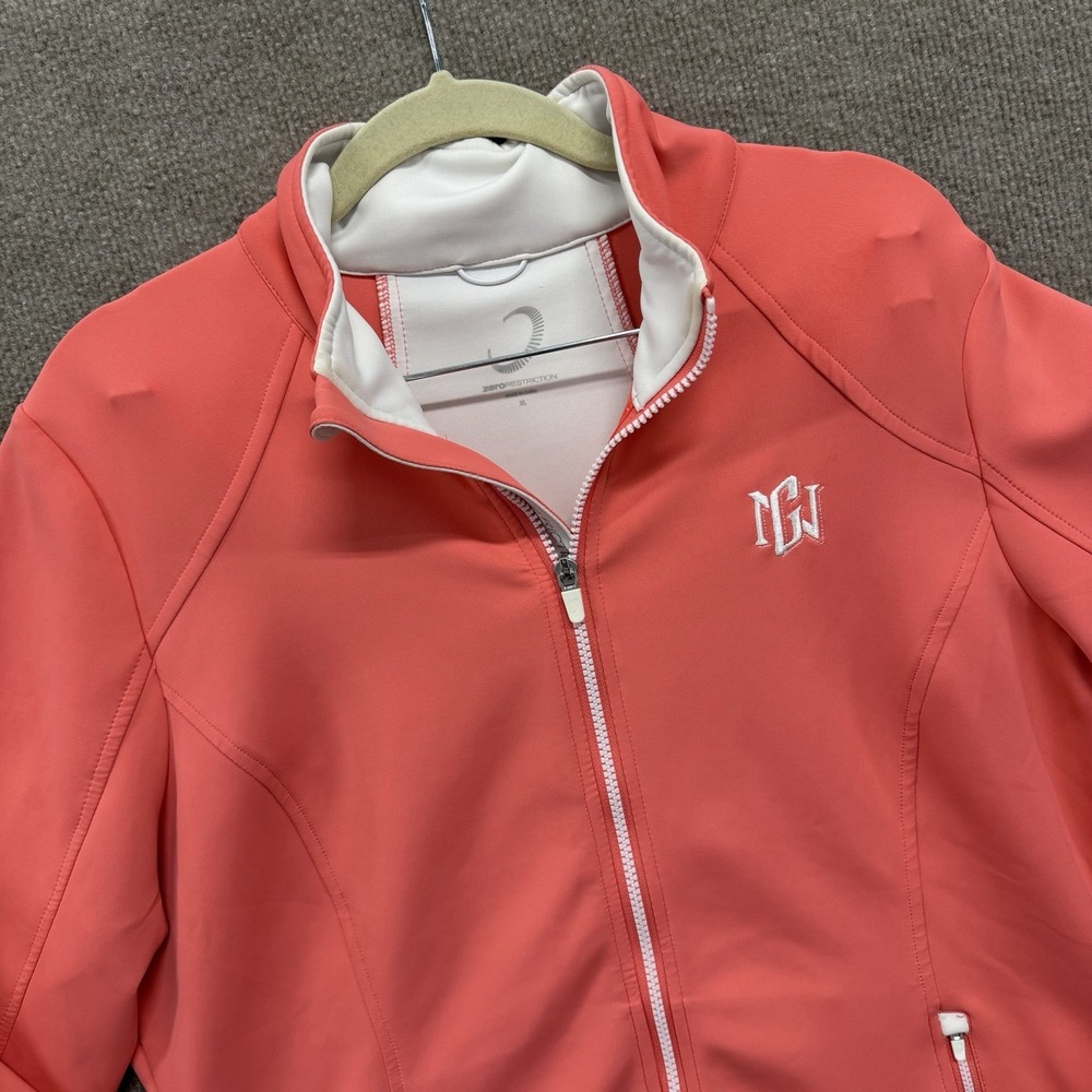 Zero Restriction Z500 Mikaela Full Zip Women's XL Calypso Coral Performance Golf
